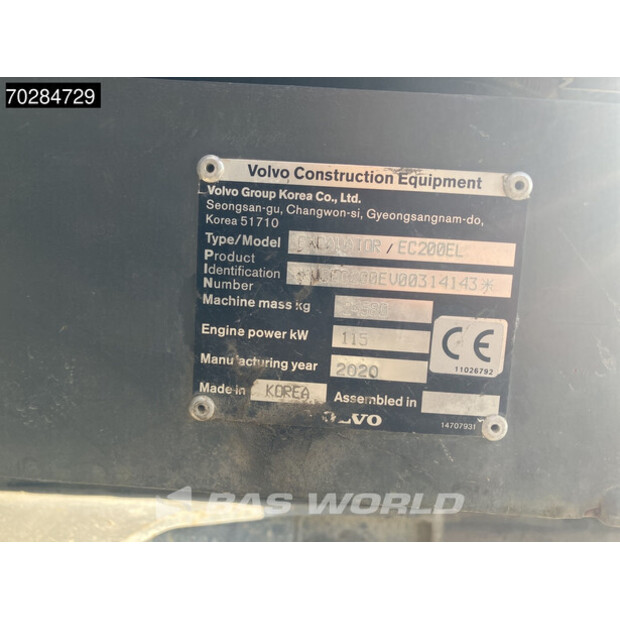 2020 فولفو EC200EL-40438329