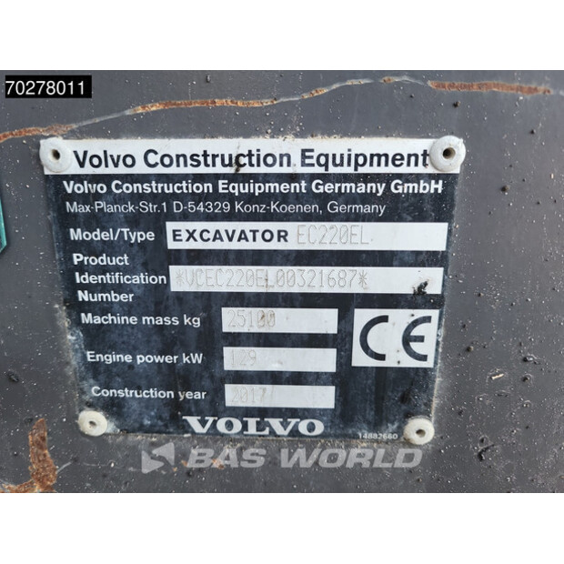 2018 Volvo EC220EL-40458232