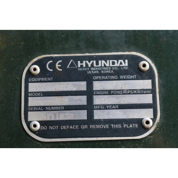 2009 Hyundai ROBEX55-7-40501884