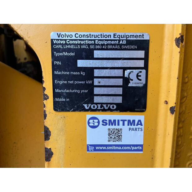 2012 Volvo A30F-40523055