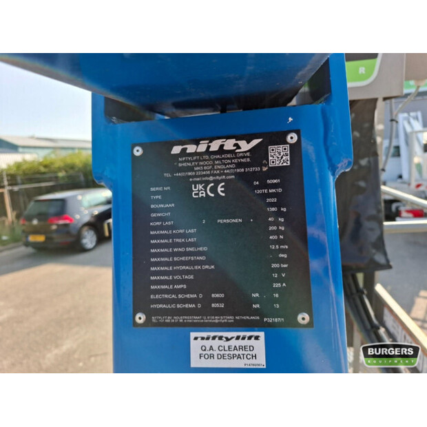 2022 Niftylift 120TE-40575918