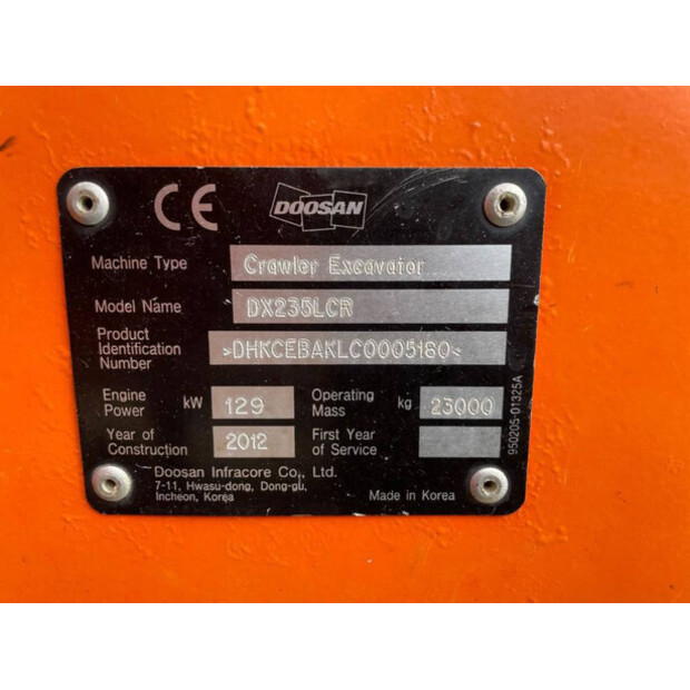 2012 Doosan DX235LCR-40624722
