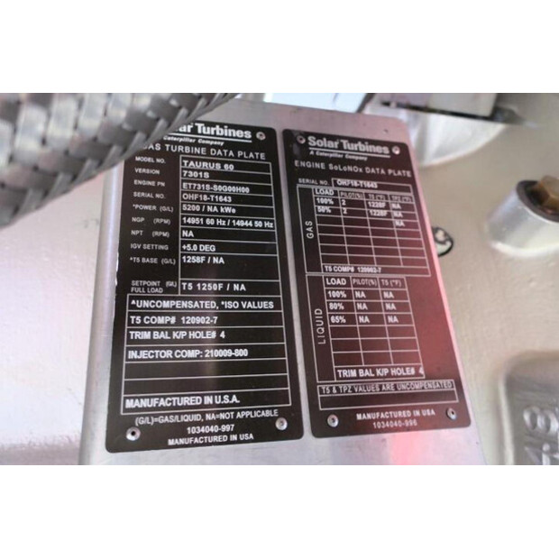2012 TURBOMACH SOLAR TAURUS 60/7301S-40637482