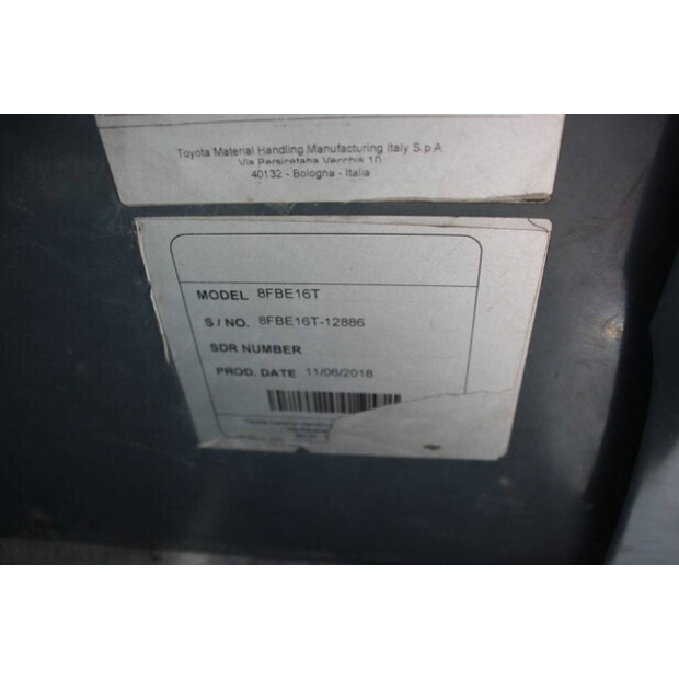 2018 Toyota 8FBE16T-40667387