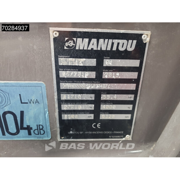 2019 Manitou MT 1840-40682363