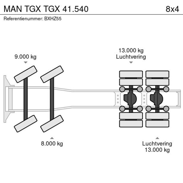2009 مان TGX 41.540-40828507