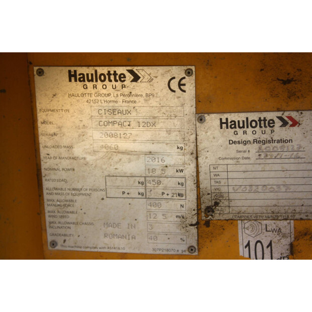 2016 Haulotte Compact DX12-40909728