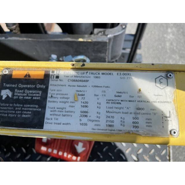 1993 Hyster E3.00EXL-40961874