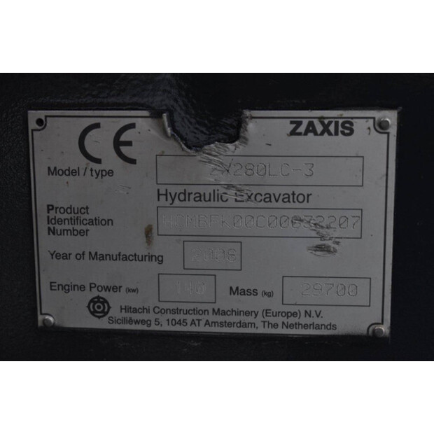 2008 Hitachi Zaxis 280LC-40962286