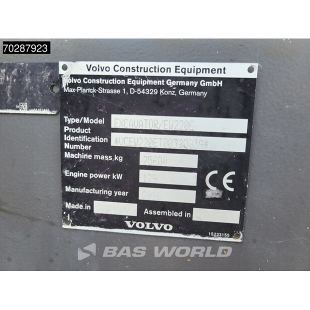 2018 Volvo EW220E-40965233