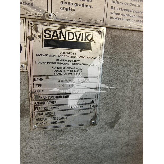 2011 Sandvik DX800-40978003
