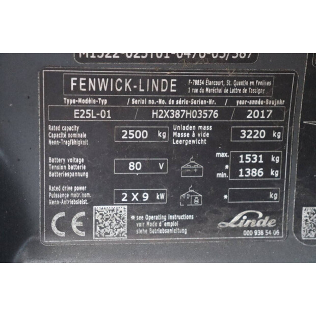 2017 Fenwick E25L-01-40986930