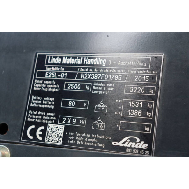 2015 Linde E25L-01-40986992