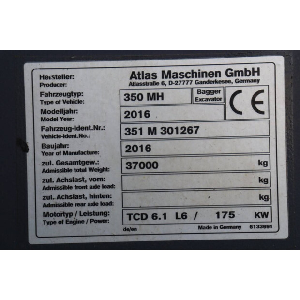 2016 Atlas 350MH-40987635