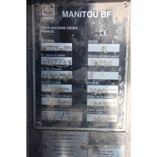 2000 Manitou MT 132-25-40988150