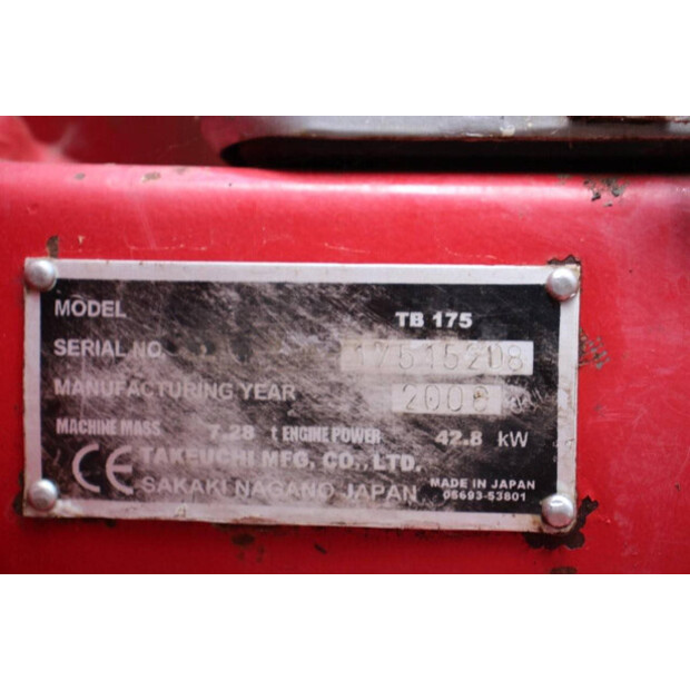 2006 TAKEUCHI TB 175-40988346