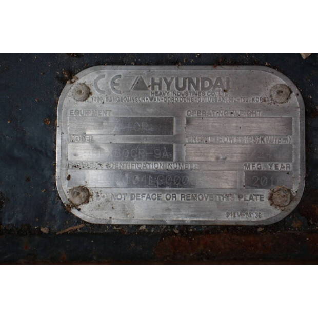 2016 Hyundai Robex 80CR-9A-40988376
