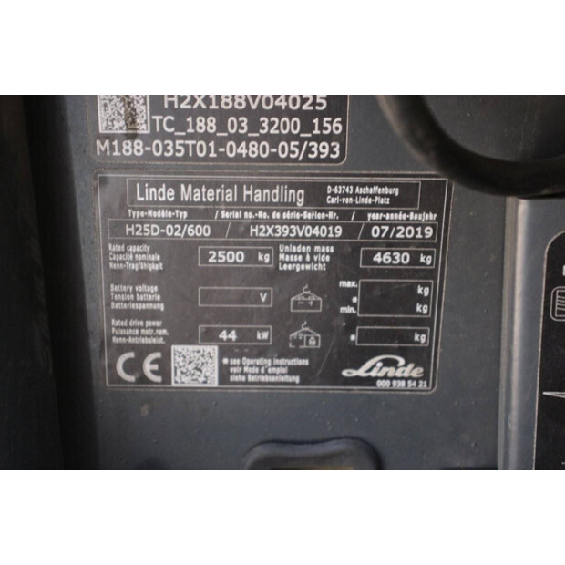 2019 Linde H25D-02/600-40989207