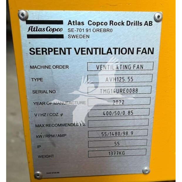 2022 Atlas Copco AVH125.55-41002471