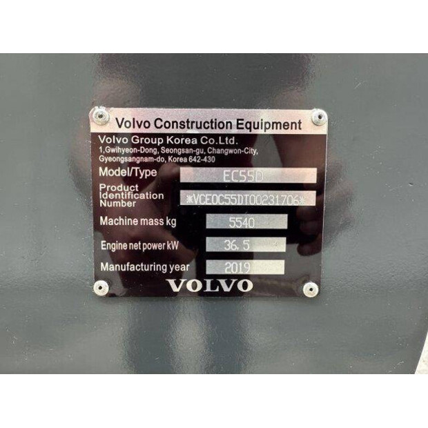 2019 Volvo EC55D-41007614