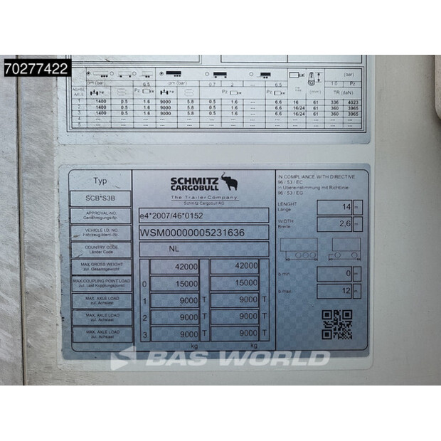 2019 Schmitz Cargobull SCB*S3B-41008227
