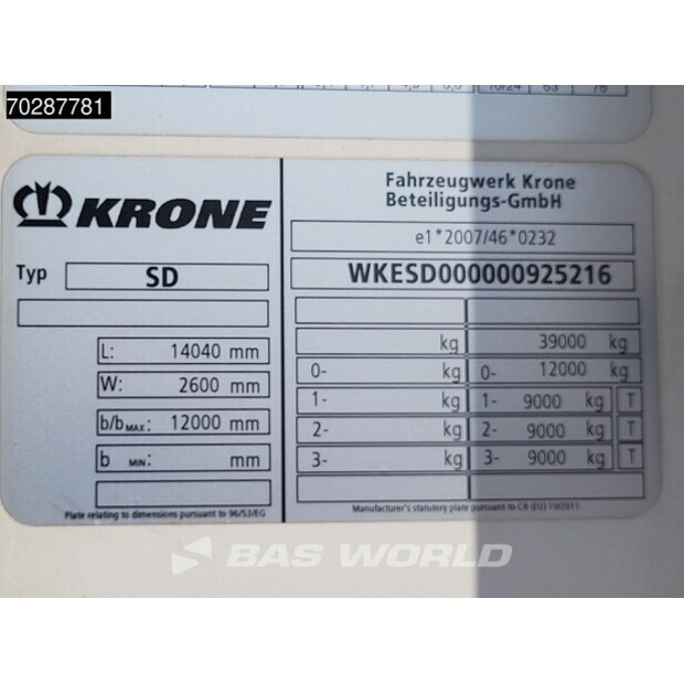 2020 Krone SD-41010023