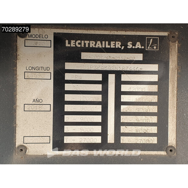 2018 Lecitrailer 3E20-41010563