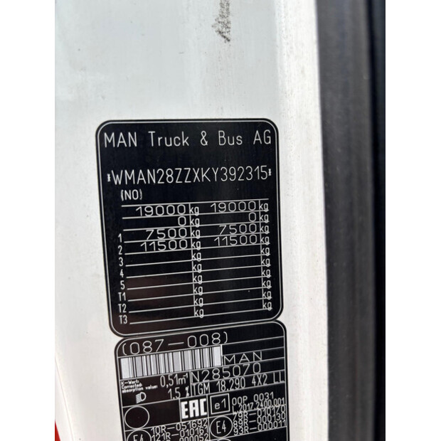 2019 MAN TGM 18.290-41010824