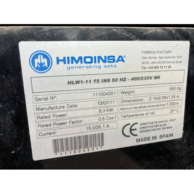 2011 Himoinsa HLW 11-41012699