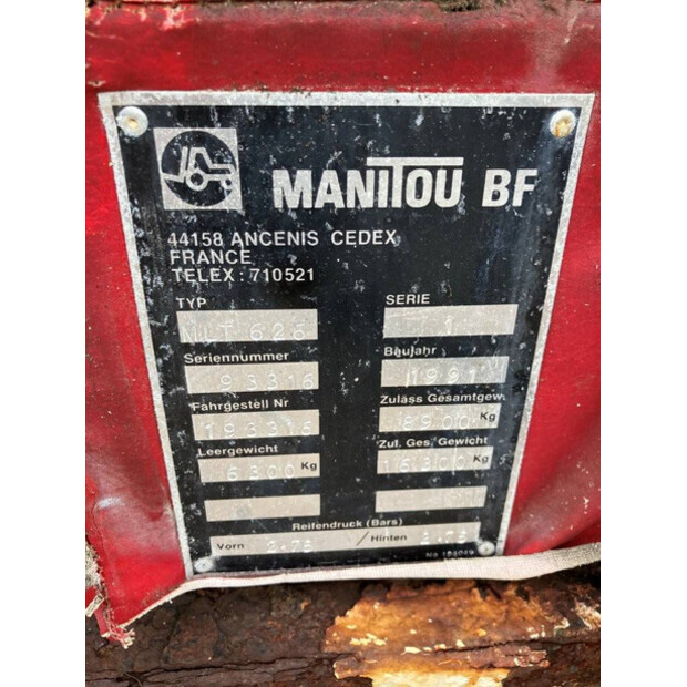 1991 Manitou MLT626-41012996