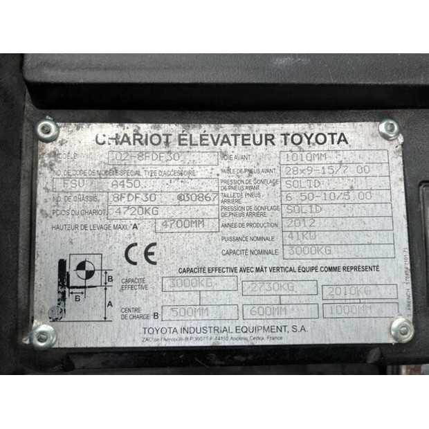 2012 Toyota 02-8FDF30-41013277