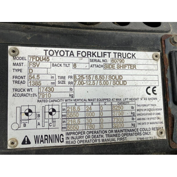 2010 Toyota 7FDU45-41013522