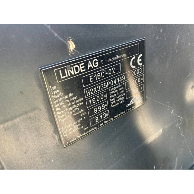 2003 Linde E16C-02-41013579
