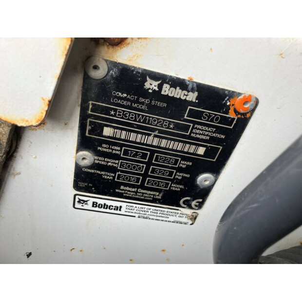 2016 BOBCAT S70-41013778