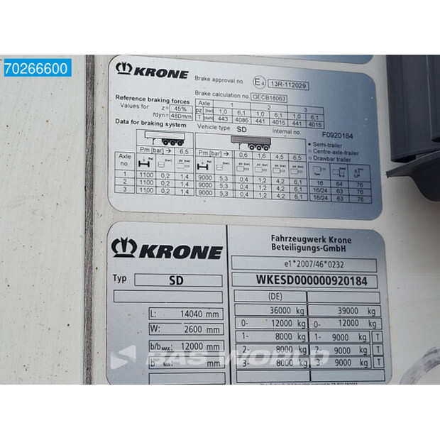 2021 Krone Thermo King A-400-41035157