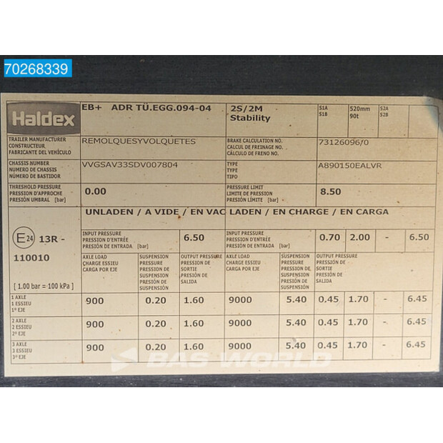2014 تيسفول A-890150-EAL/VRB-41035477