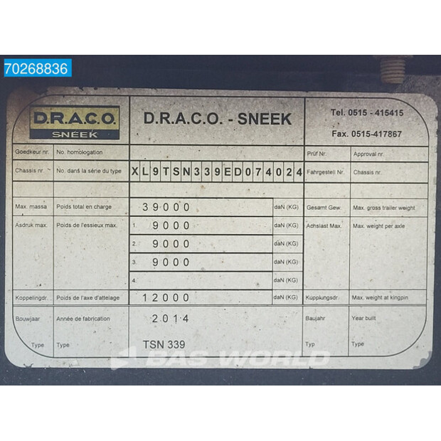 2014 DRACO TSN 339-41035624