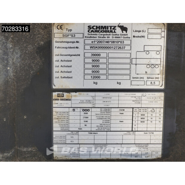 2007 Schmitz Cargobull SGF*S3-41051929