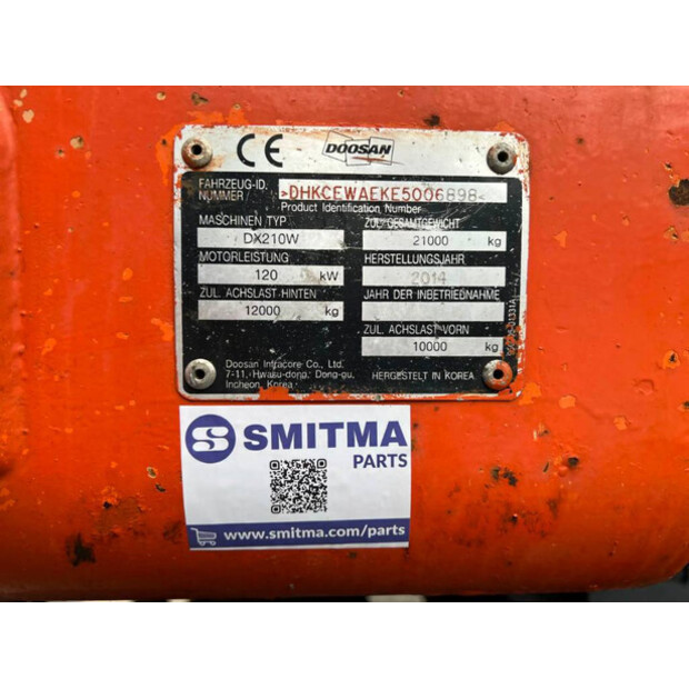 2014 Doosan DX210W-41079829