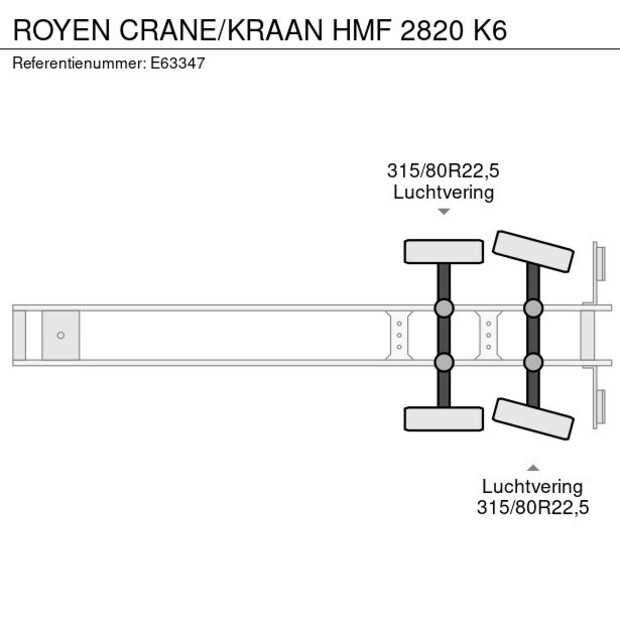2008 روين CRANE/KRAAN HMF 2820 K6-41080841