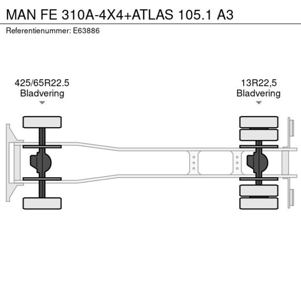 2002 مان FE 310A-4X4+ATLAS 105.1 A3-41080842