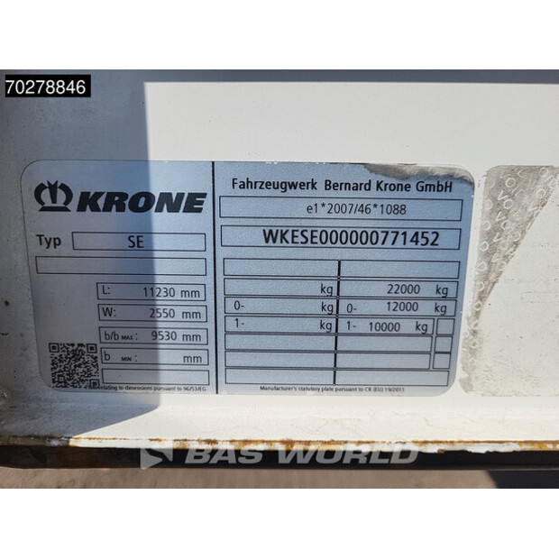 2017 Krone SE Steering Axle Tailgate LBW-41083313