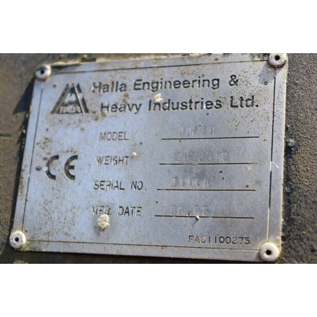 1998 HALLA HDF70-41114517