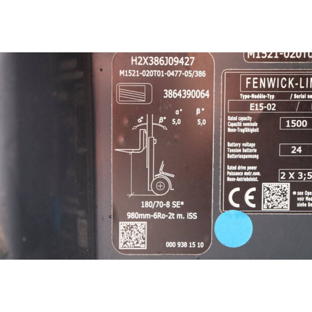 2018 Linde E15-02-41115509