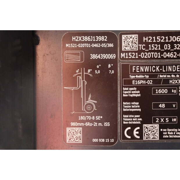 2018 Fenwick-Linde E16PH-02-41115658