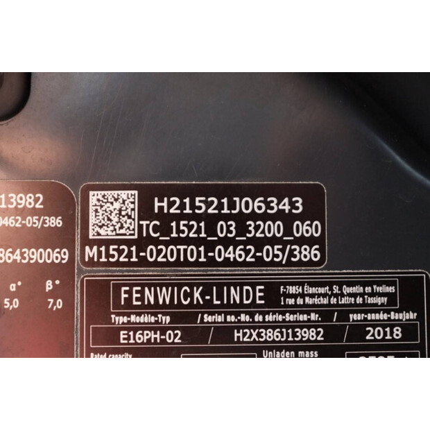 2018 Fenwick-Linde E16PH-02-41115659