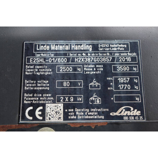 2016 ليندي E25HL-01/600-41115795