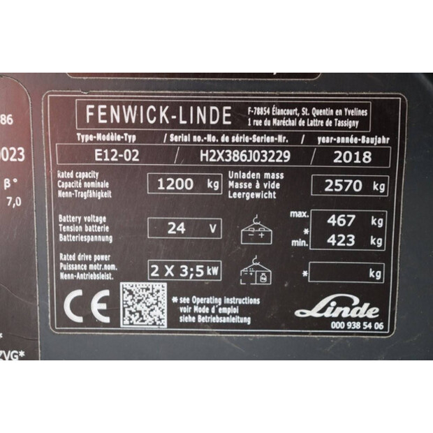 2018 Fenwick-Linde E12-02-41116152