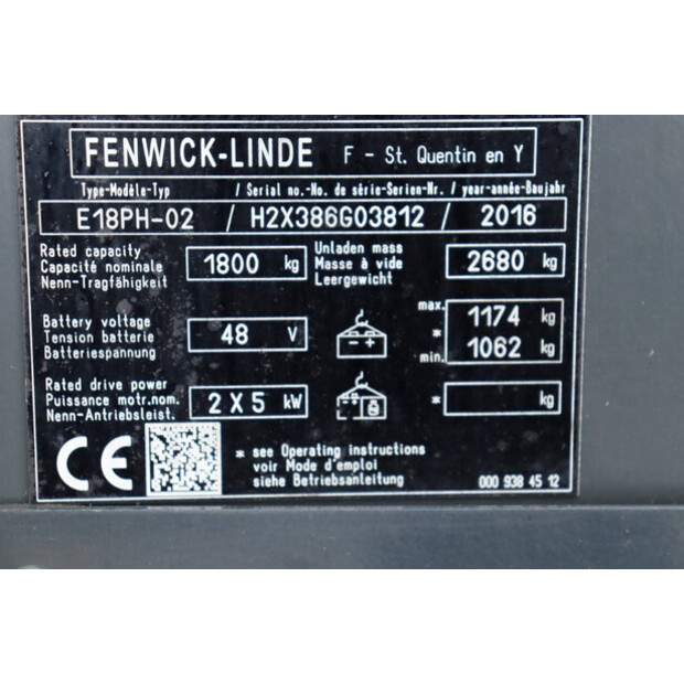2016 Linde E18 EVO-41116402
