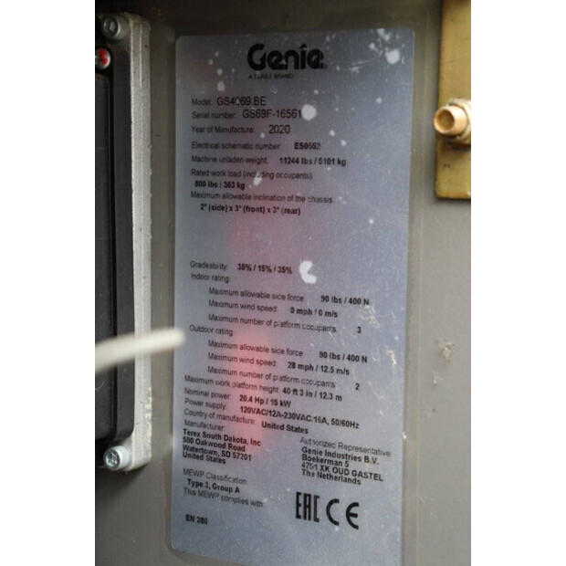 2020 Genie GS4069-41117213